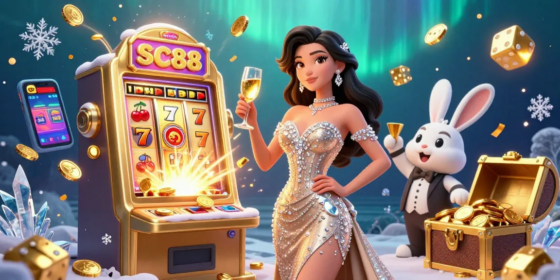 Watch SC88's massive jackpot explosion in a vibrant 3D casino scene with engaging elements.