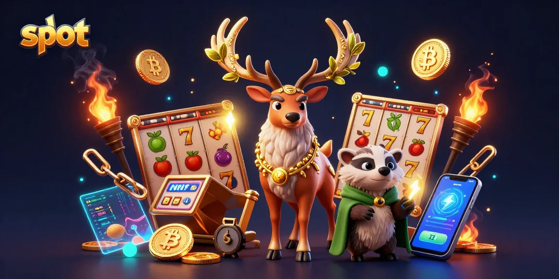 Spin the reels with slot-themed artwork featuring Celtic druid stag and glowing symbols
