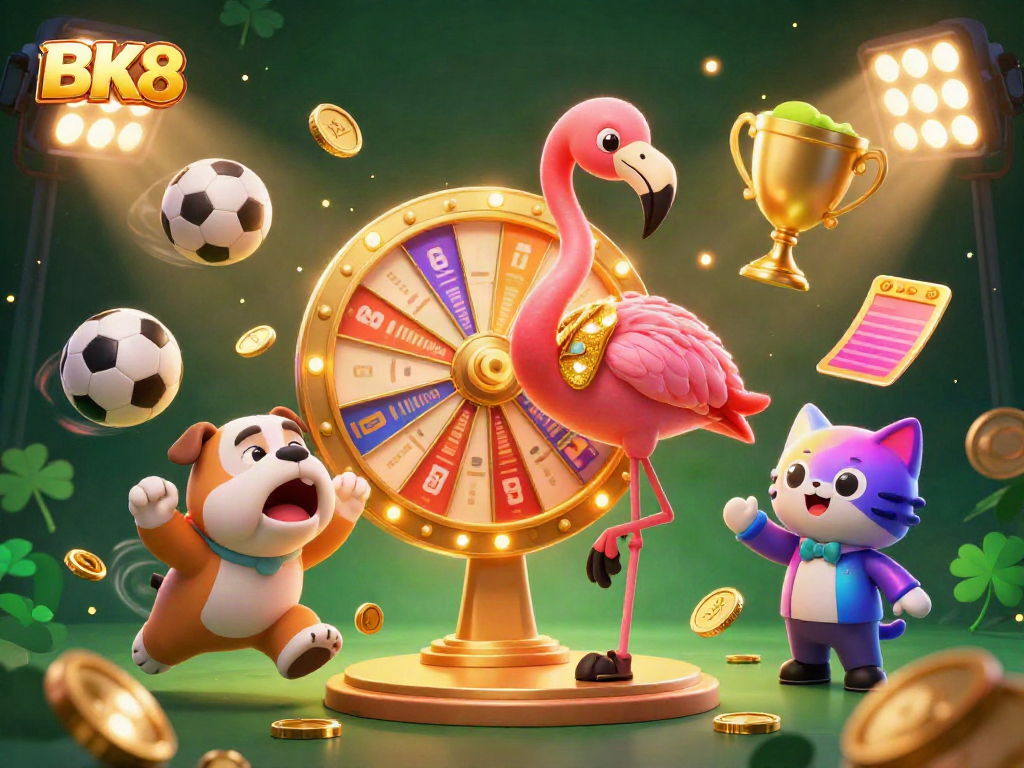 Engage in thrilling gameplay at BK8 with a lively game show scene showcasing excitement and winning opportunities.