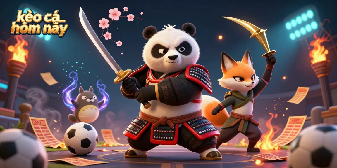 Engage with kèo nhà cái hôm nay, showcasing a dynamic sports betting scene with immersive characters and vibrant elements.