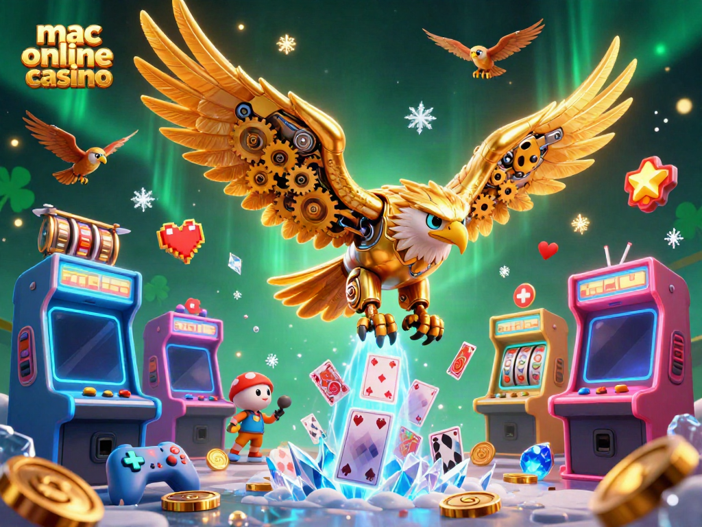 Experience exciting gameplay in a mac online casino with vibrant characters and arcade elements!