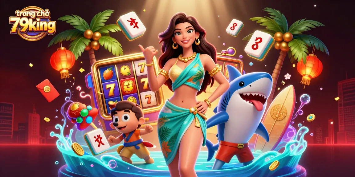 Engage with the dynamic world of trang chủ 79king through a vibrant 3D casino illustration.