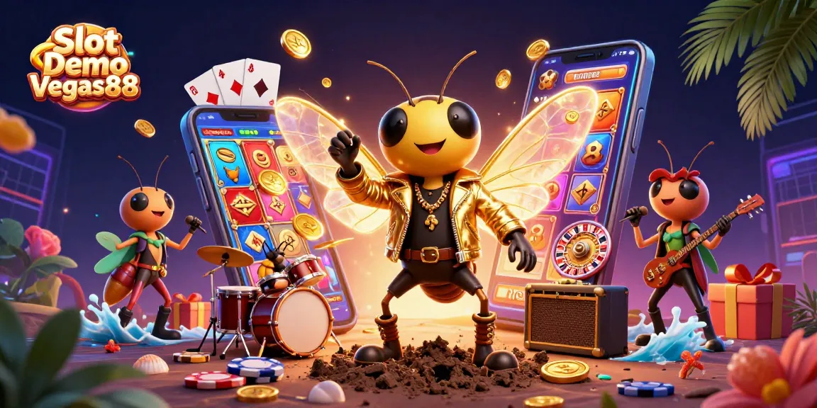 Experience the excitement of Slot Demo Vegas88 with vibrant characters and engaging gameplay elements.