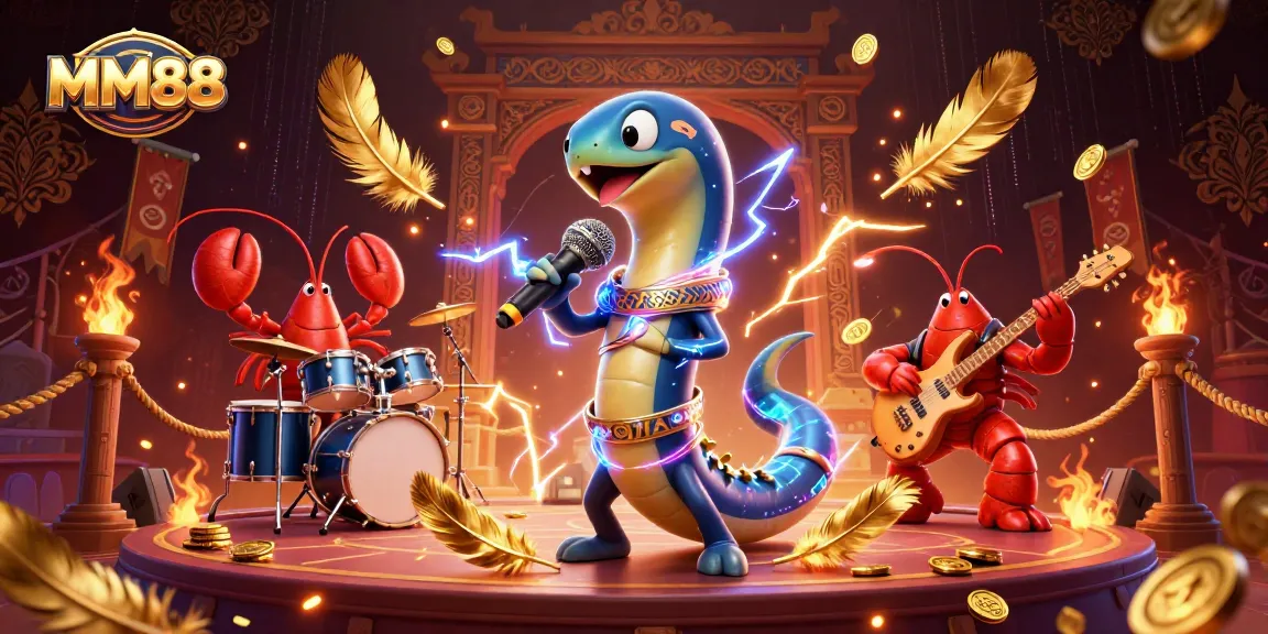 Experience the thrill of MM88 online gaming with an electric eel DJ performing underwater.