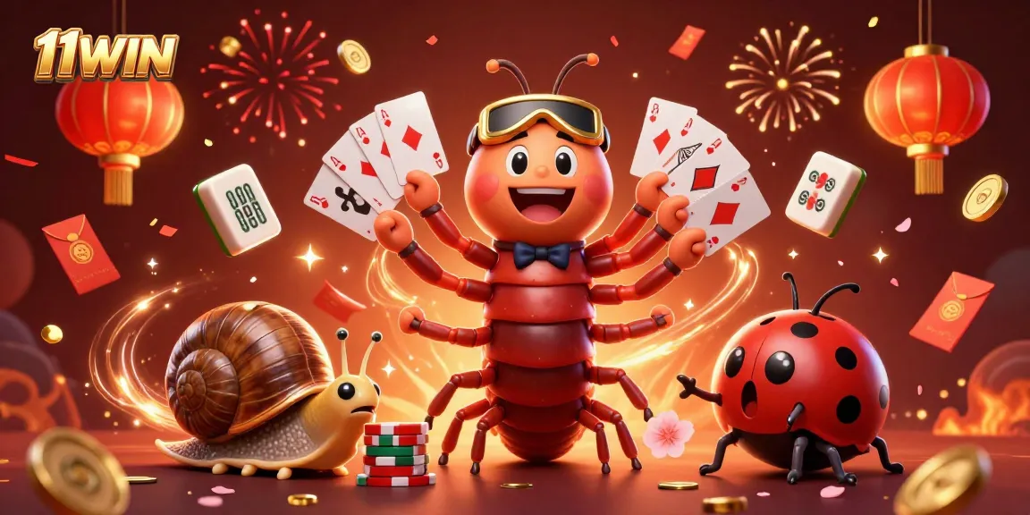 Experience the exciting world of 11WIN with our vibrant casino illustration featuring dynamic game elements.