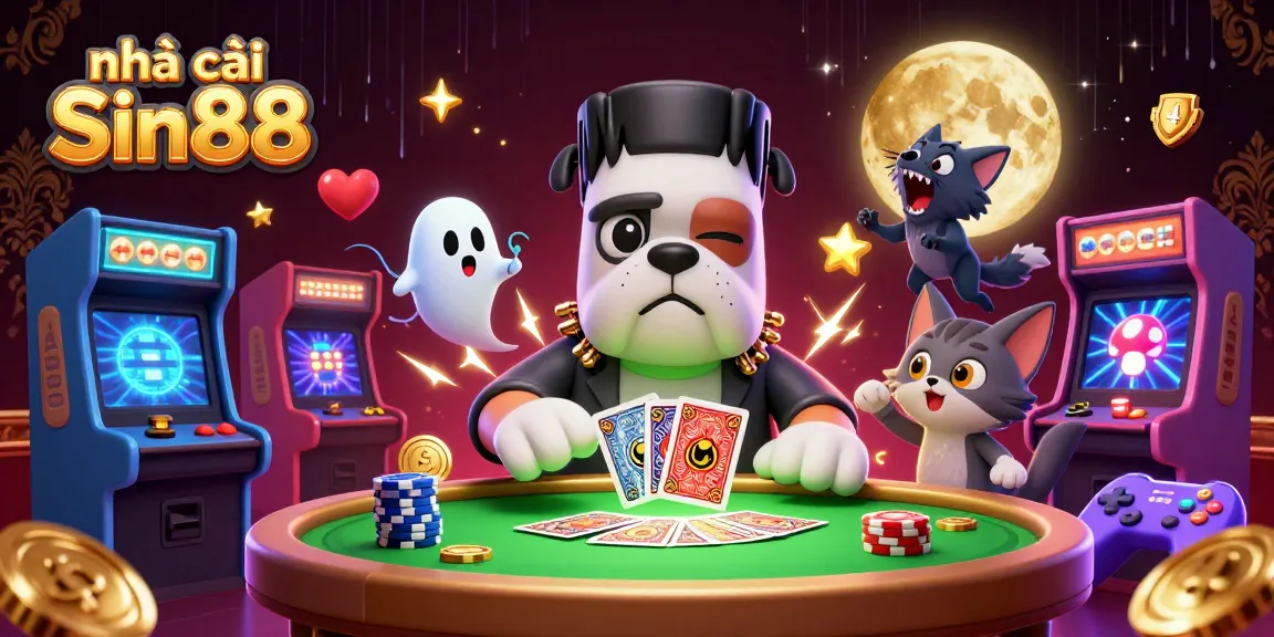 Experience thrilling gaming action at nhà cái Sin88 with captivating characters and vibrant casino elements.